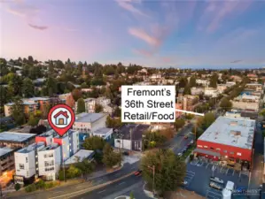 Steps from the best of Fremont's retail core, including Stampede, West of Lenin, Frelard Tamales, and more