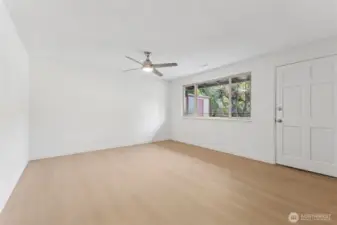 Large living room upon entry!