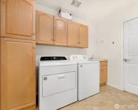 Laundry room, door to garage