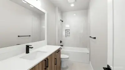 Guest Full Bath on the Upper Level