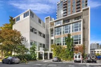 The Talisman is located on a quiet tree-lined street on First Hill