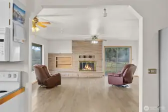 View of Living Room From Kitchen