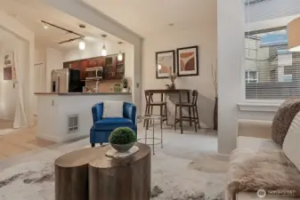 Open floorplan is functional and stylish!