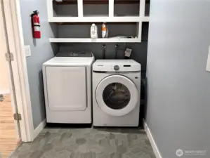 Laundry room off the garage entrance. Washer & Dryer stay, #11823 150th St Ct E, Puyallup, WA 98374