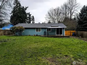 Large fenced back yard with deck & gazebo. Ideal for entertaining. #11823 150th St Ct E, Puyallup, WA 98374
