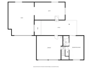 Lower level floor plan