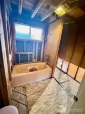 Main bath, ready for it's makeover.