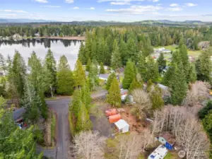 View of the lake from the lot