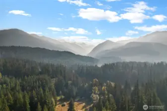 Scenic mountain and forest views surrounding the Snowline community.