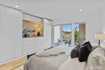 Designer Built-ins in the primary suite