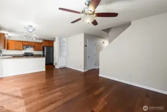 Hard wood floors throughout the home, both main floor and upstairs!