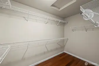 ...and walk-in closet