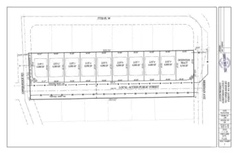 New Layout for 9 Premium 6,000 Sq. Ft. Lots.