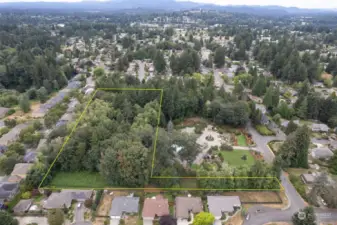 LOOKING WEST - Middle Street on right. (High end home in front...)