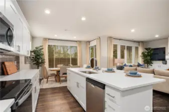 Photos are of Juniper model home. Colors and features will vary.