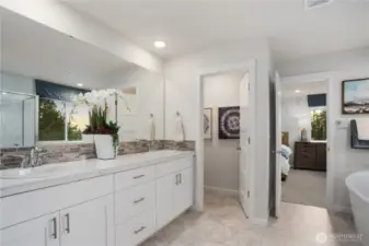 Photos are of Juniper model home. Colors and features will vary.