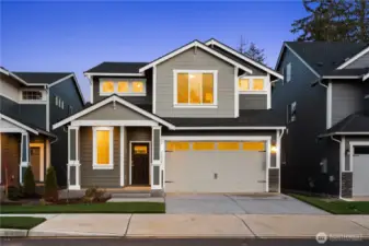 Photos are of Juniper model home. Colors and features will vary.