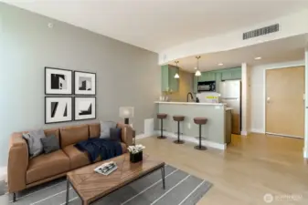 Living Room - Image is virtually staged.