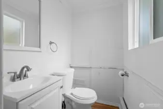 Downstairs bathroom.