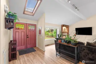 Light and bright with skylights throughout.