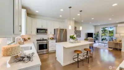 This is a wonderful of the entire main floor of the home.