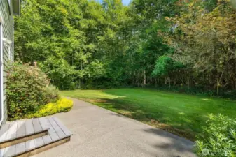 Rear yard is fully fenced with two gates