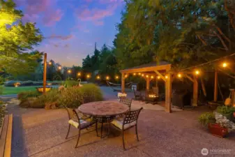 Extensive concrete work was added to the property and has really enhanced the use