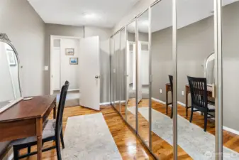Wardrobe/ dressing room off of primary