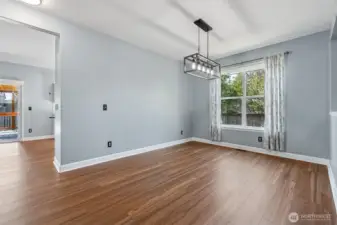 light and bright dining room