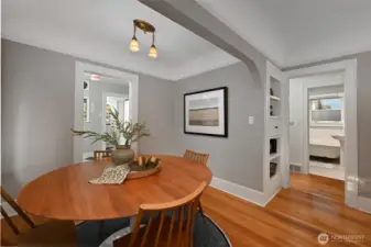 Large enough to host dinner parties.