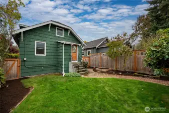 The back yard is dreamy.