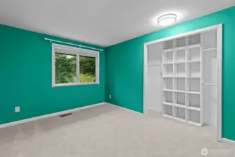 Bedroom 2 with Custom built closet