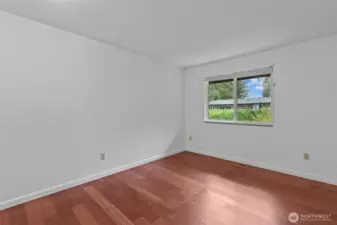 Bedroom 4 overlooking the backyard