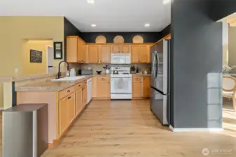 Gas range, new refrigerator, all appliances stay with the home