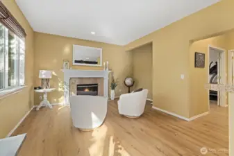 Down the hall a few steps to your first guest bedroom