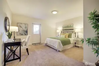 Tons of space, big closet and access to backyard and patio