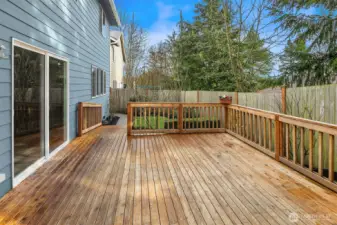 Backyard deck