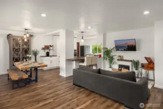 Enter into the welcoming living area.