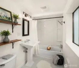 Newly updated primary bathroom.