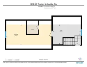 Upper level floor plan