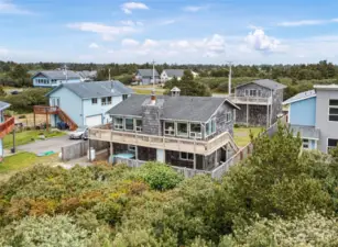 From ocean side - note the upper deck - great for entertaining and watching the wildlife over the dunes