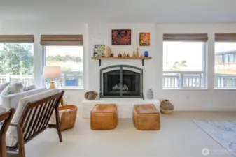 Propane fireplace