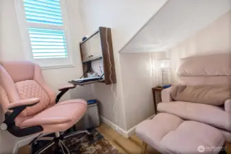 You've got to come check out this "Harry Potter Room." Grands will fight over this space - or - how about a mini office, smoking room, meditation space? What about wall yoga? Perfect!