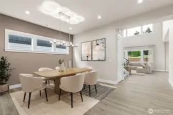 Formal dining area just off entry allows for plenty of room to entertain!