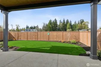 Such a verdant outlook! Low maintenance yard!