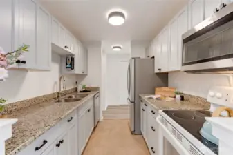 Kitchen with granite counter top