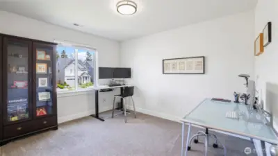 Use the upstairs bonus room as a guest bedroom, office, or fun-filled rec space!