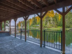Step out of the primary bedroom to the water view at high tide