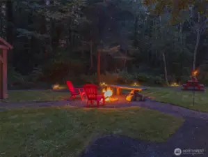 Enjoy a campfire for smores, star gazing and good conversations, all yours across the street
