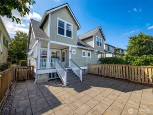 Lots of outdoor options with low maintenance pavers.